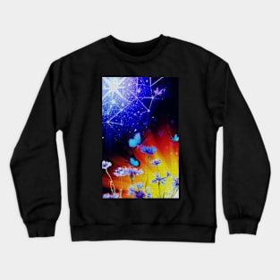 butterflies in the night Crewneck Sweatshirt